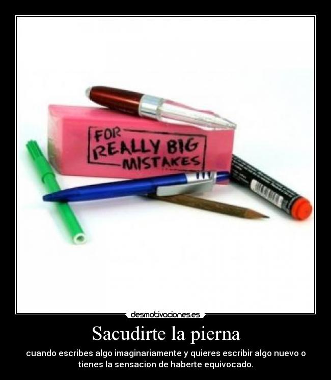 Sacudirte la pierna -