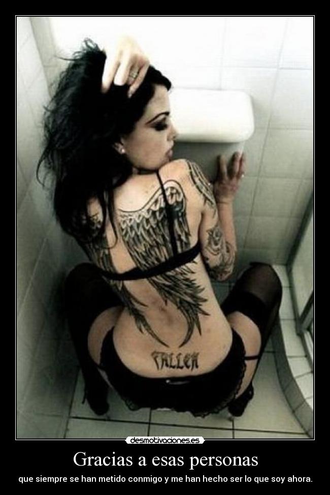 Gracias a esas personas -