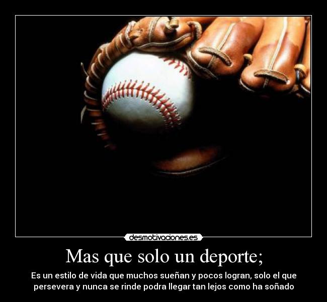 EL BEISBOL ES UN DEPORTE el beisbol es un deporte: