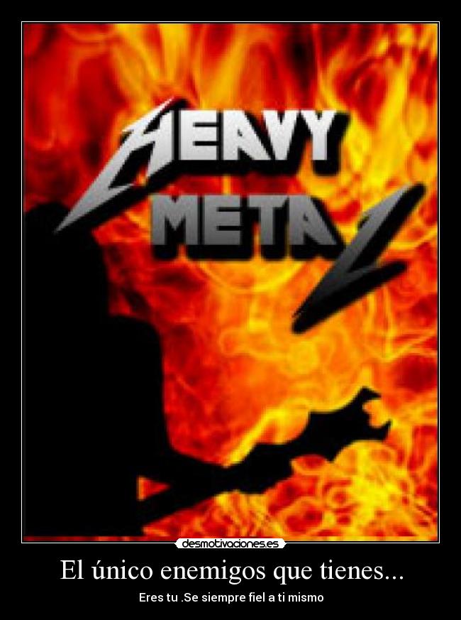 carteles heavy metal desmotivaciones