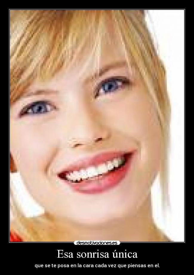 Esa sonrisa única - 