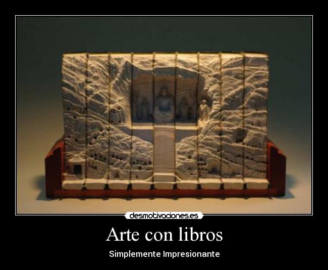 Arte con libros - Simplemente Impresionante