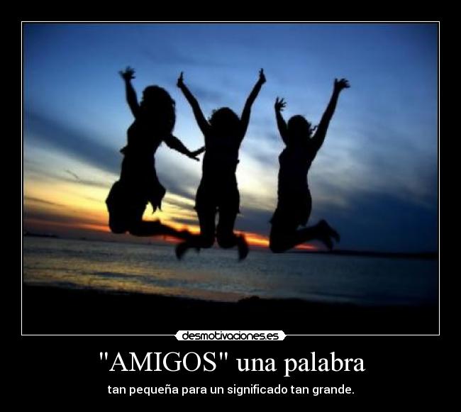 AMIGOS una palabra - 