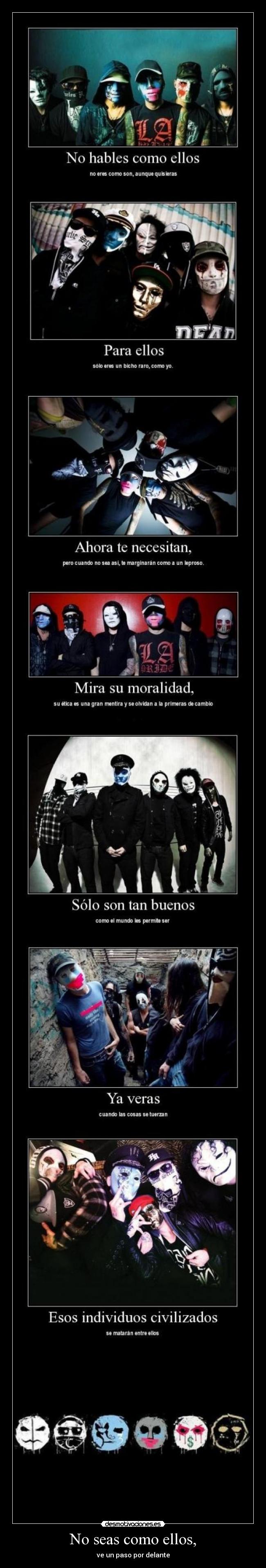 carteles hollywood undead supercartel muchas mascaras wiiiii gustan las mascaras intruders amo desmotivaciones