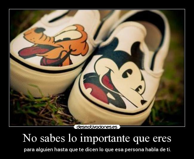 No sabes lo importante que eres - 