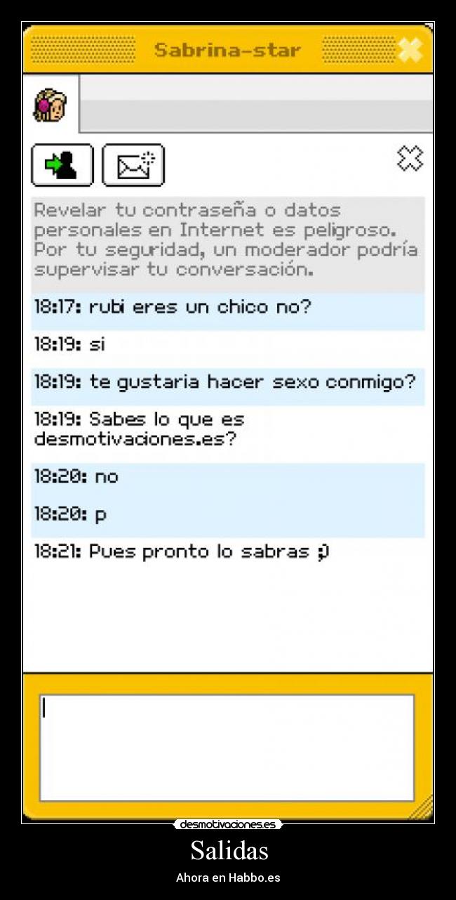 Salidas - Ahora en Habbo.es