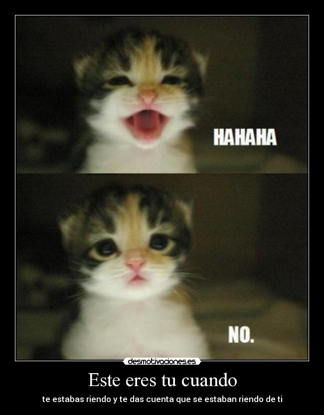 carteles este eres cuando estabas riendo das cuenta que estaban riendo desmotivaciones