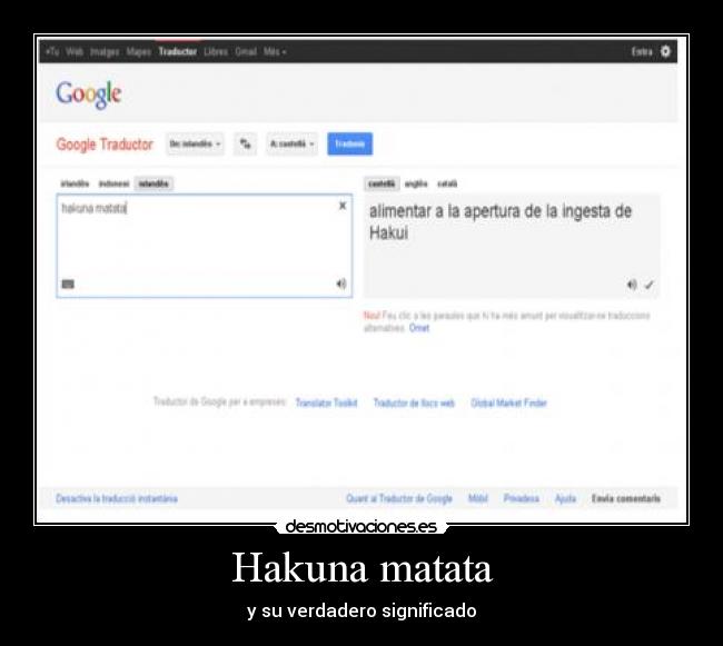 Hakuna matata -