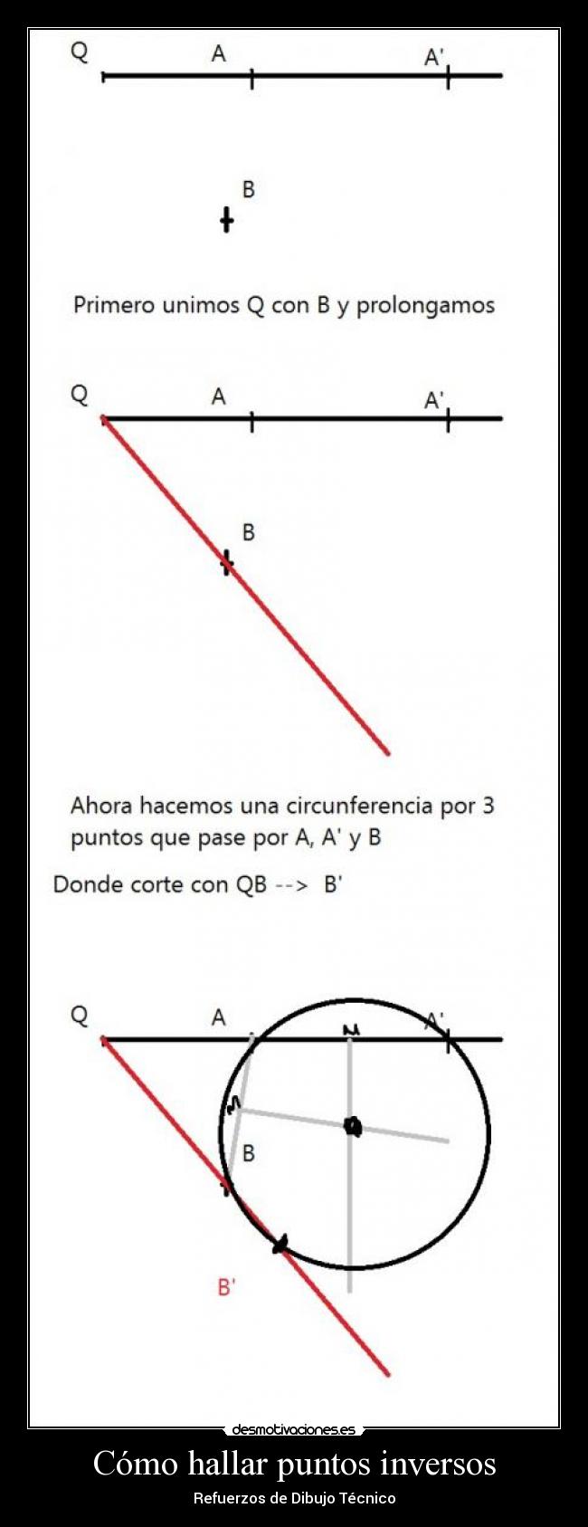 Cómo hallar puntos inversos - Refuerzos de Dibujo Técnico