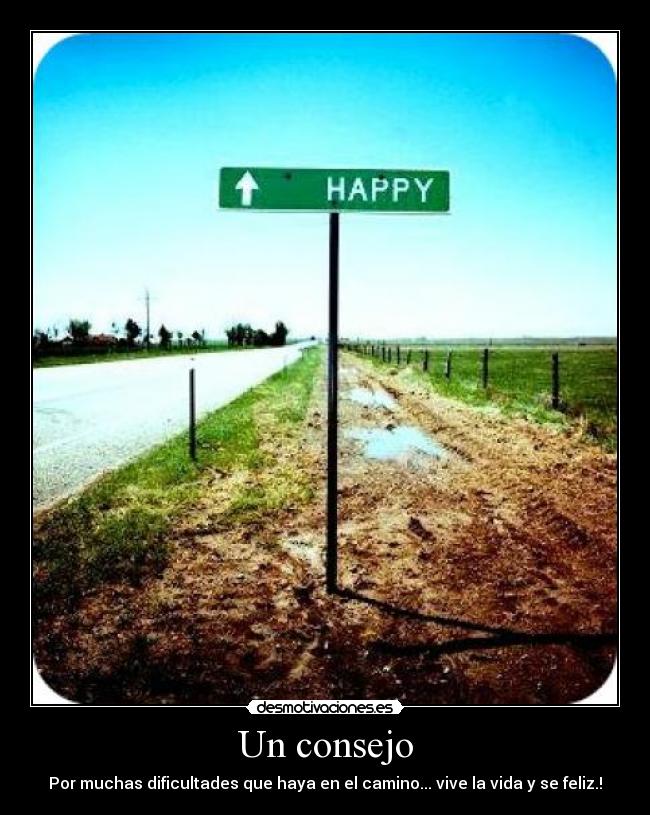 Un consejo -