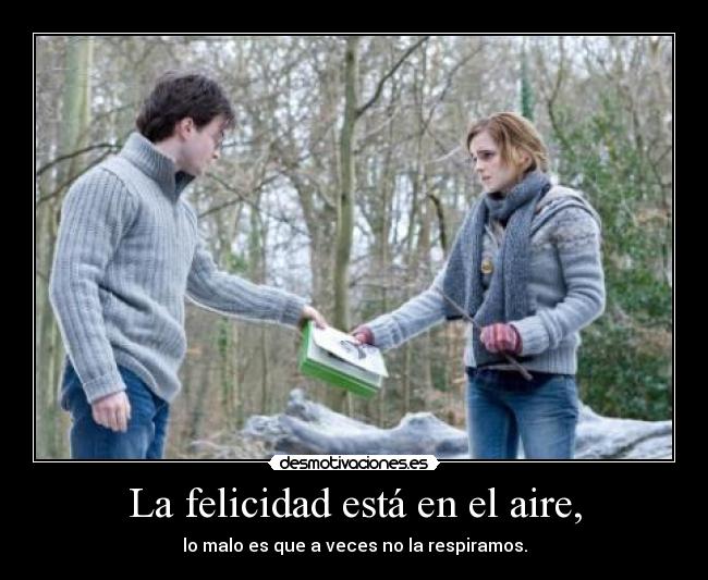 La felicidad está en el aire, -