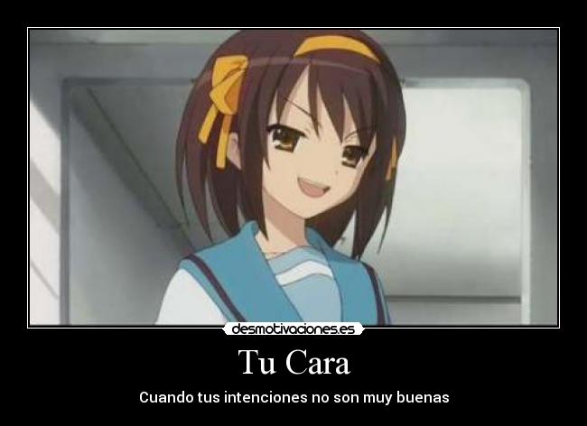 carteles anime haruhi desmotivaciones