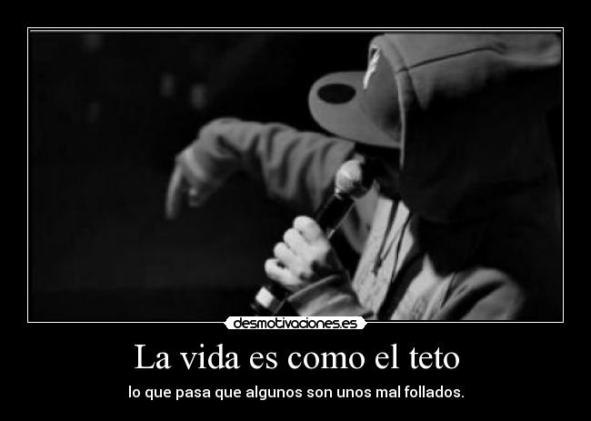 La vida es como el teto -