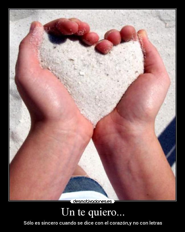 Un te quiero... -