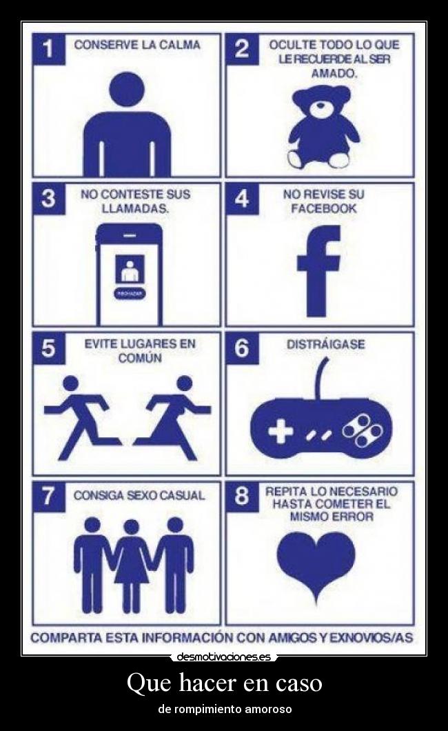 Que hacer en caso - de rompimiento amoroso
