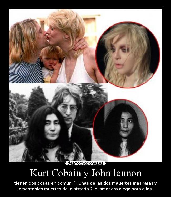 Kurt Cobain y John lennon - 