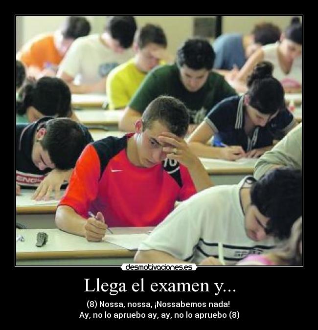 carteles examen desmotivaciones