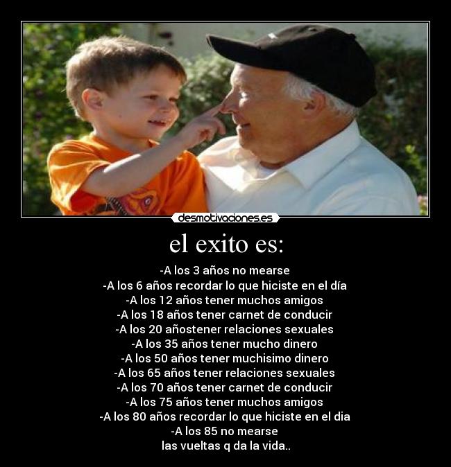 el exito es: - 