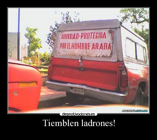 carteles hombre arana camion desmotivaciones