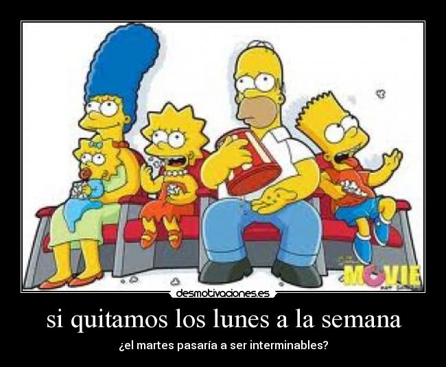 si quitamos los lunes a la semana -