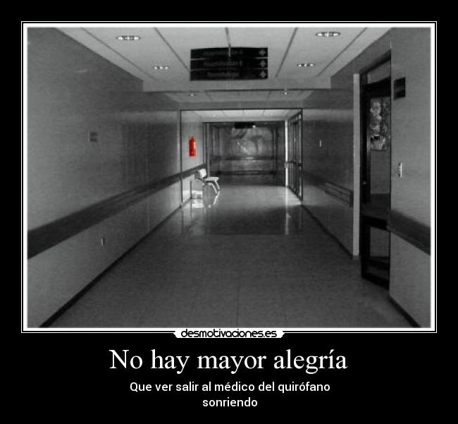 No hay mayor alegría -