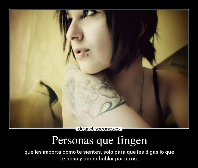 Personas que fingen - 