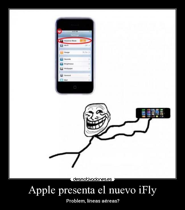 Apple presenta el nuevo iFly - Problem, líneas aéreas?