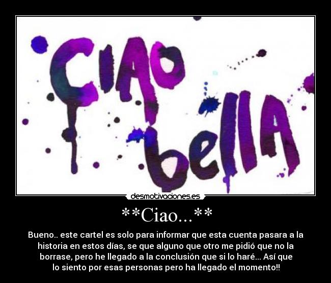 **Ciao...** - 