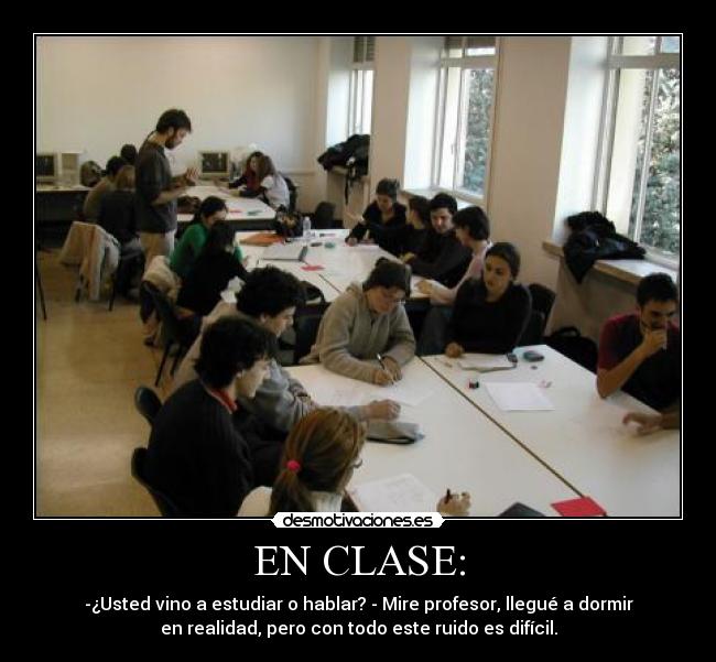 EN CLASE: -
