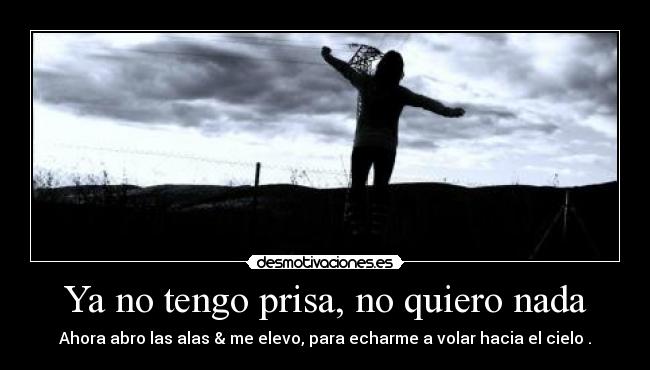 carteles tengo prisa quiero nada desmotivaciones