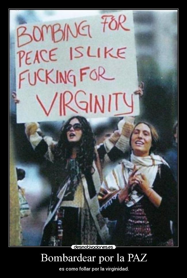 Bombardear por la PAZ -