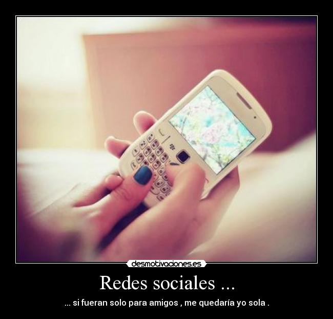 Redes sociales ... -