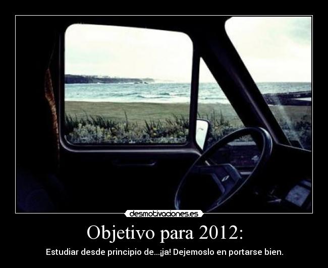 Objetivo para 2012: - 