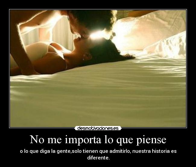 No me importa lo que piense -