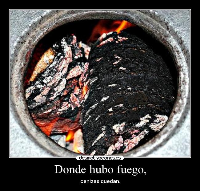 Donde hubo fuego, -