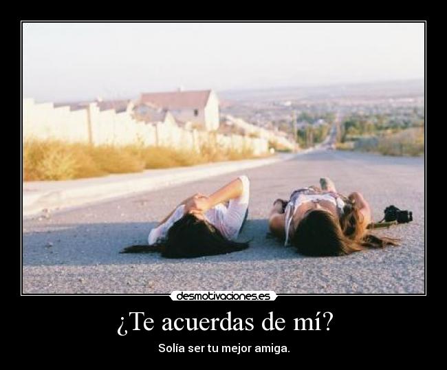¿Te acuerdas de mí? - 