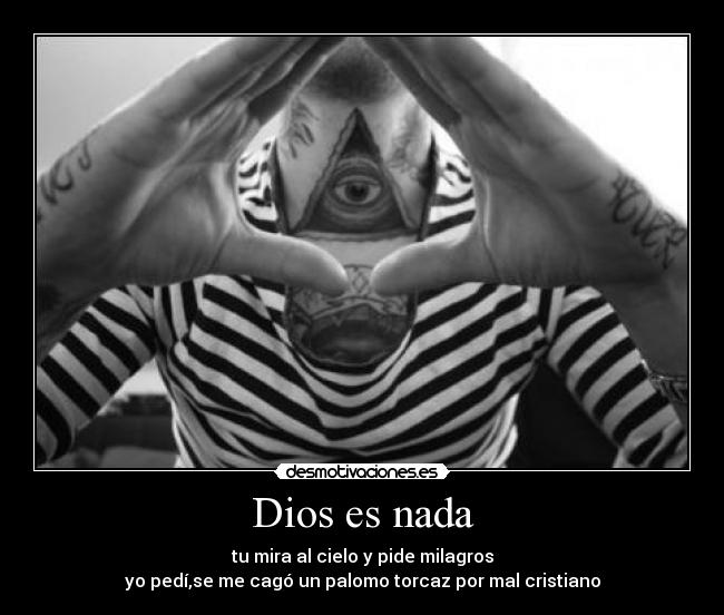Dios es nada -