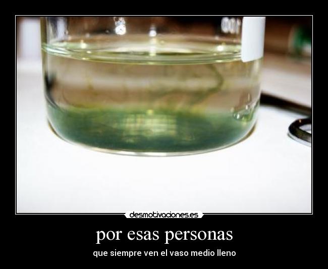 por esas personas -