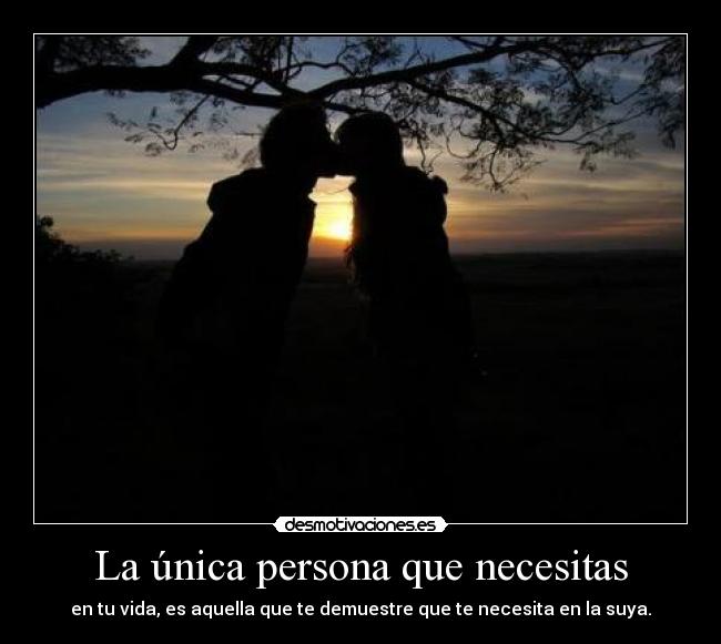 La única persona que necesitas -