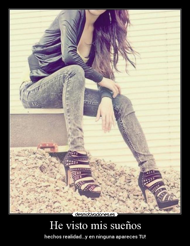 He visto mis sueños - hechos realidad...y en ninguna apareces TU!♥