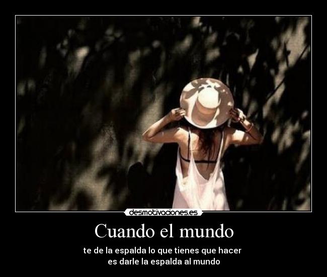 Cuando el mundo -