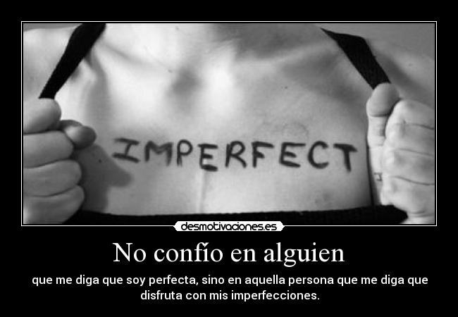 No confío en alguien -