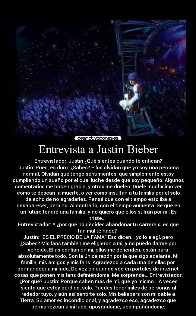 Entrevista a Justin Bieber - 