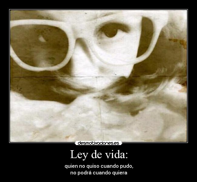 carteles vida ley vida querer poder desmotivaciones