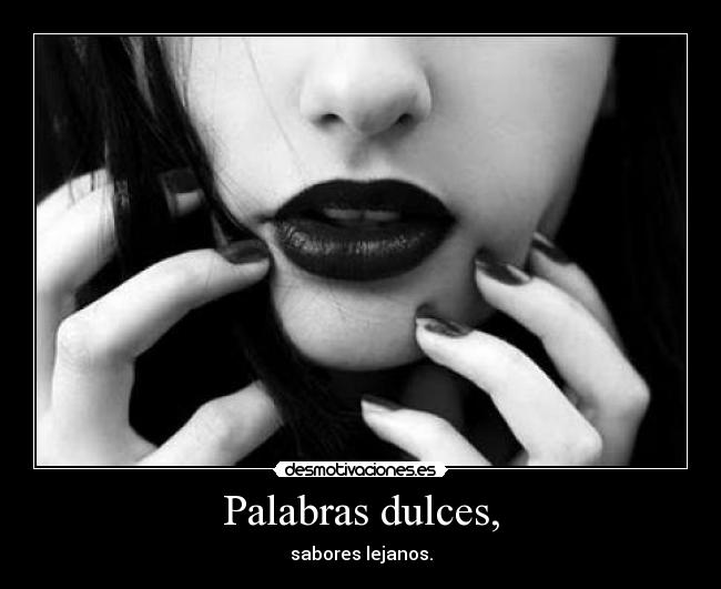 carteles palabras dulces sabores lejanos desmotivaciones
