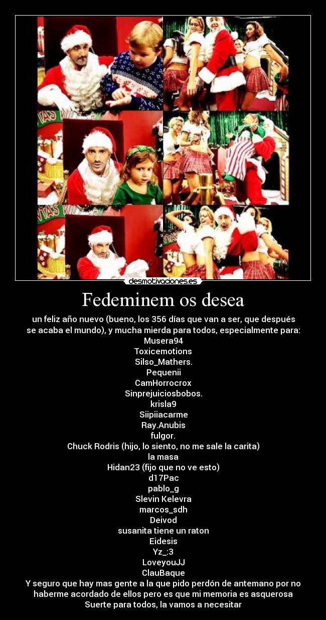 Fedeminem os desea -