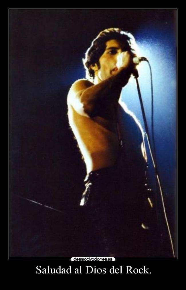 carteles dios rock freddie mercury desmotivaciones