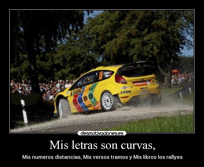 Mis letras son curvas, - 