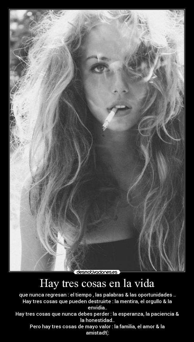 Hay tres cosas en la vida - 
