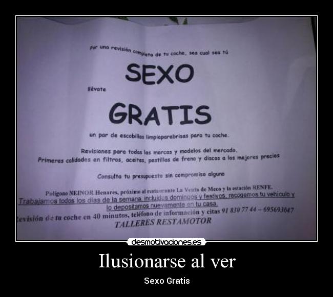 Ilusionarse al ver - Sexo Gratis